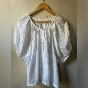 Doen Jane Top Size XXL White Sand Cotton NWOT